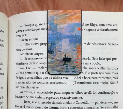Marca Pagina Magnetico Monet Impressão, Nascer do Sol