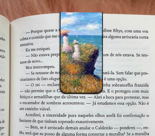 Marca Pagina Magnetico Monet Passeio na Falésia em Pourville