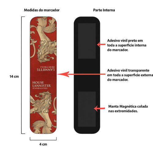 Marca Pagina Magnetico Somos Feitos de Fases