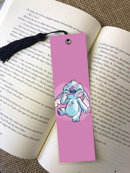 Marca Pagina Plastificado Stitch