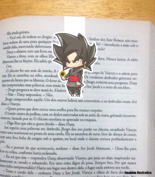 Marcador Magnetico Black Goku