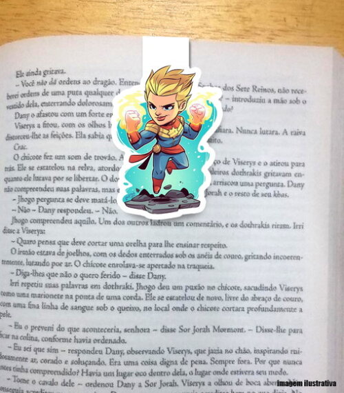 Marcador Magnetico Cap Marvel
