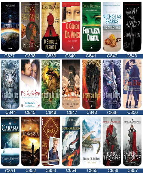 Marcador Magnetico Capas de Livros