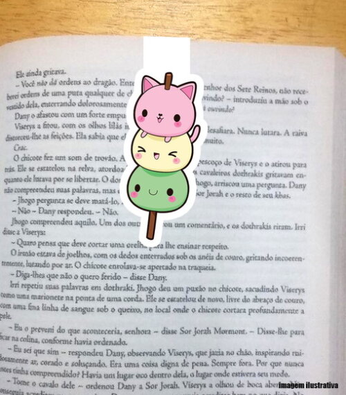 Marcador Magnetico Espetinho Kawaii