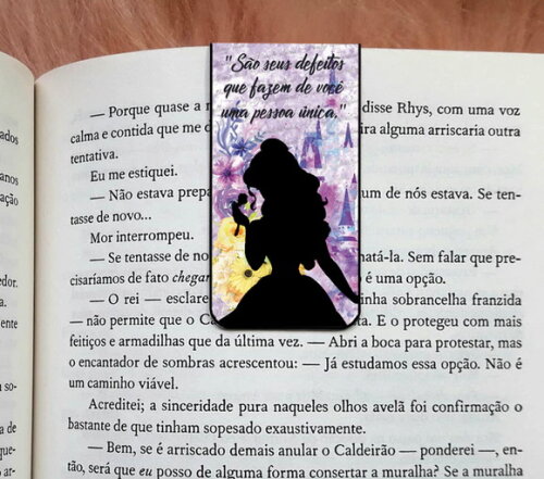Marcador Magnetico Frase Bela E A Fera