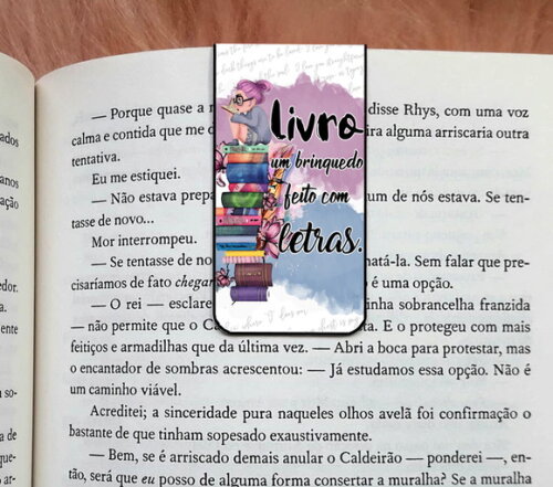 Marcador Magnetico Frase Livro