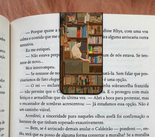 Marcador Magnetico Gatinho Livros