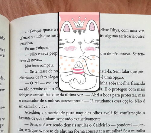 Marcador Magnetico Gatinho de Coroa