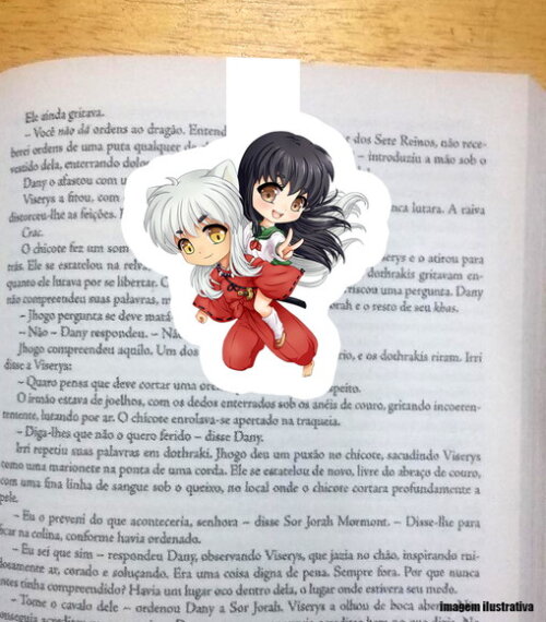 Marcador Magnetico Inuyasha e Kagome