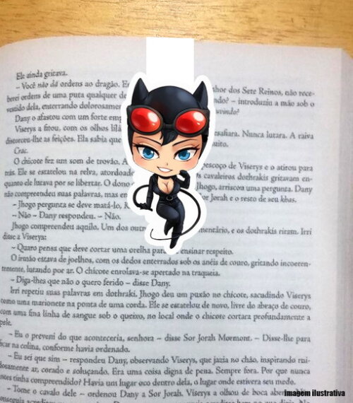 Marcador Magnetico Mulher Gato