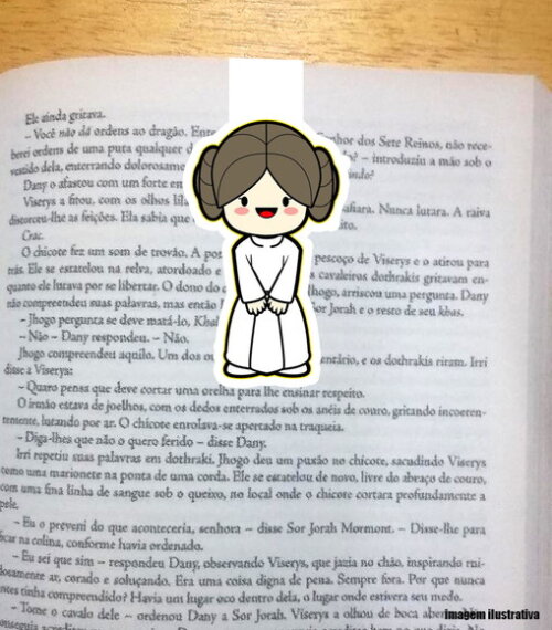 Marcador Magnetico Princesa Leia