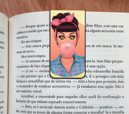 Marcador Magnetico Retro Girl