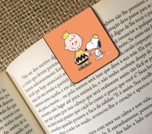 Mini Marcador Magnético Charlie Brown e Snoopy