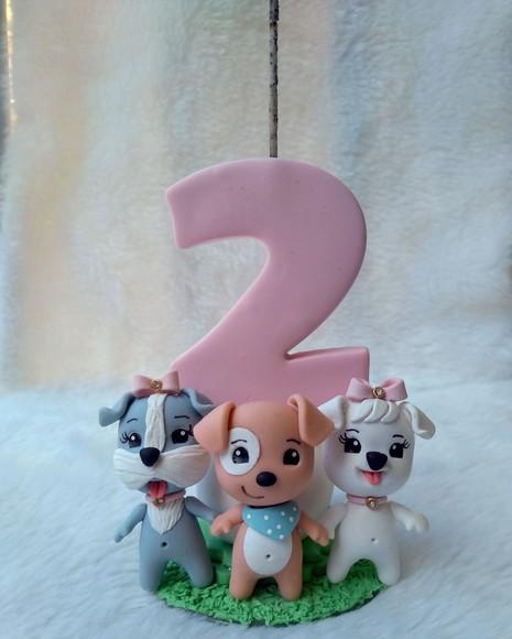 Mini topo de bolo Pets