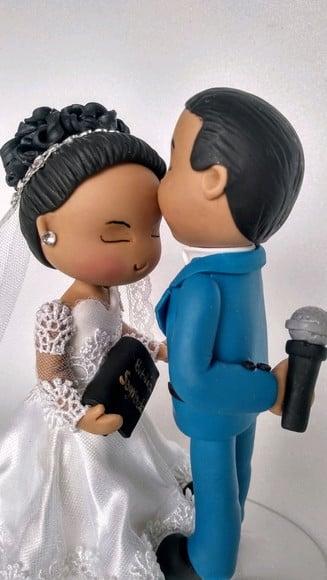 Noivinhos Casamento Biscuit