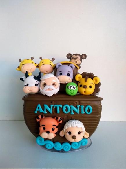 Topo De Bolo Arca De Noé P