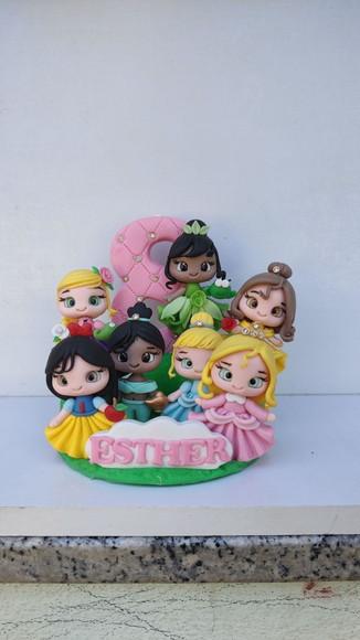 Topo de Bolo Princesas
