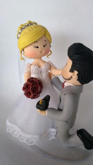 Topo de casamento biscuit