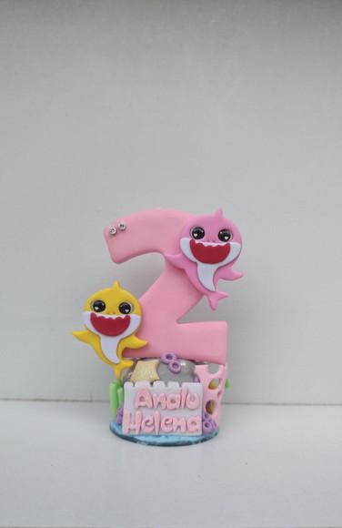Vela de Biscuit Personalizada Babyshark
