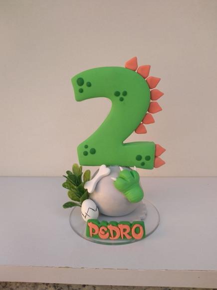 Vela personalizada dinossauro