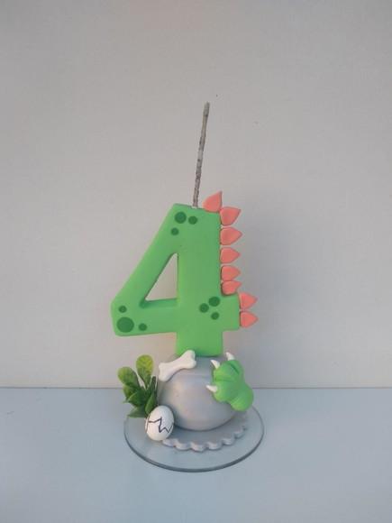 Vela personalizada dinossauro