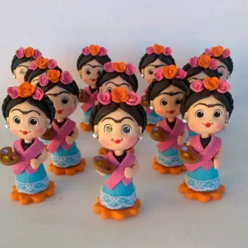 Aplique biscuit Frida Kahlo