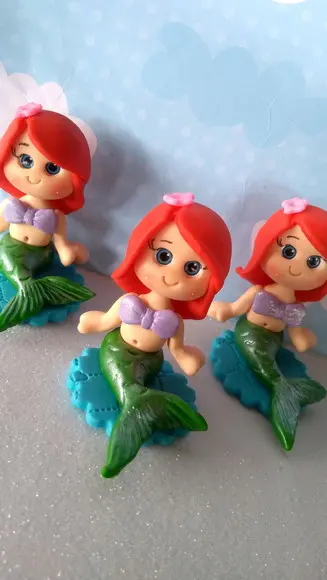 Ariel pequena sereia biscuit