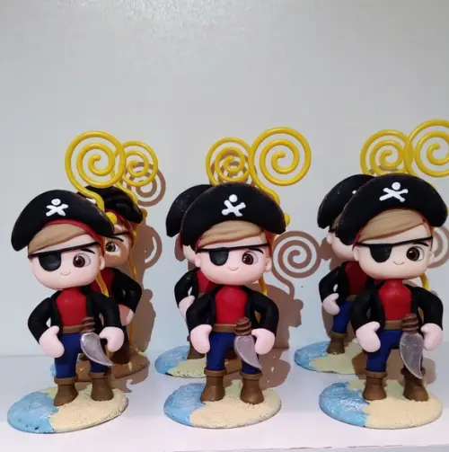 Lembrança de Biscuit Piratas Portas Fotos