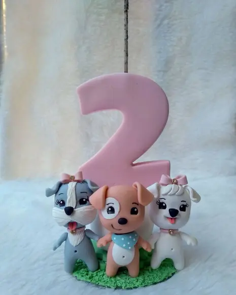 Mini topo de bolo Pets
