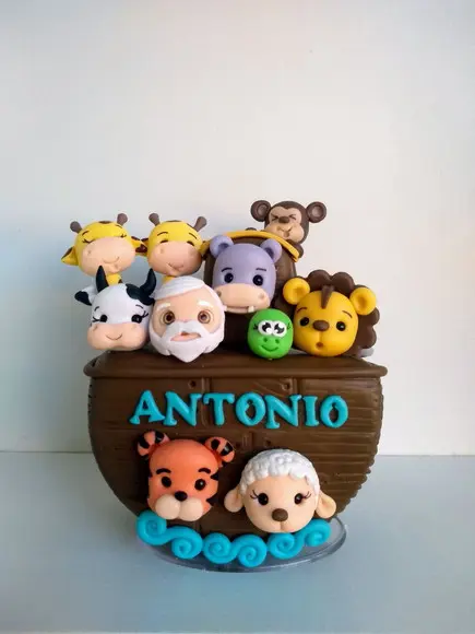 Topo De Bolo Arca De Noé P