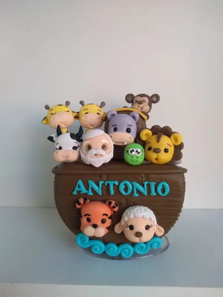 Topo De Bolo Arca De Noé P