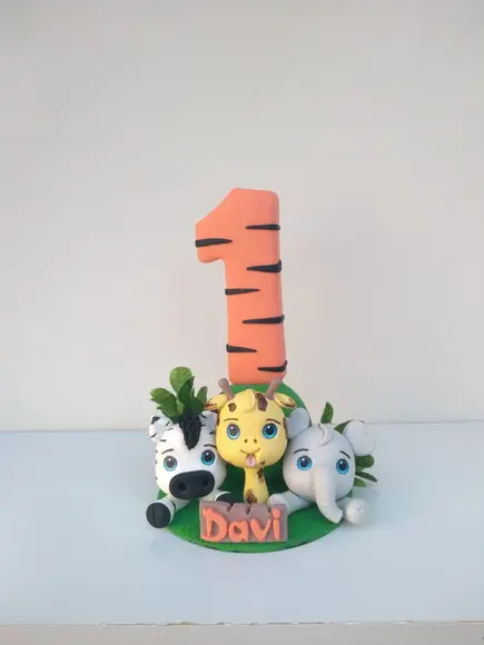 Vela de biscuit safari