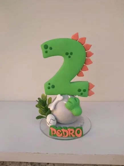 Vela personalizada dinossauro