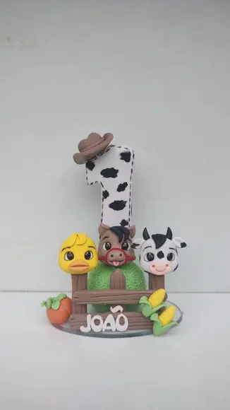 Vela Personalizada Fazendinha
