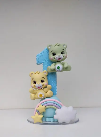 Vela Personalizada Ursinhos Carinhosos