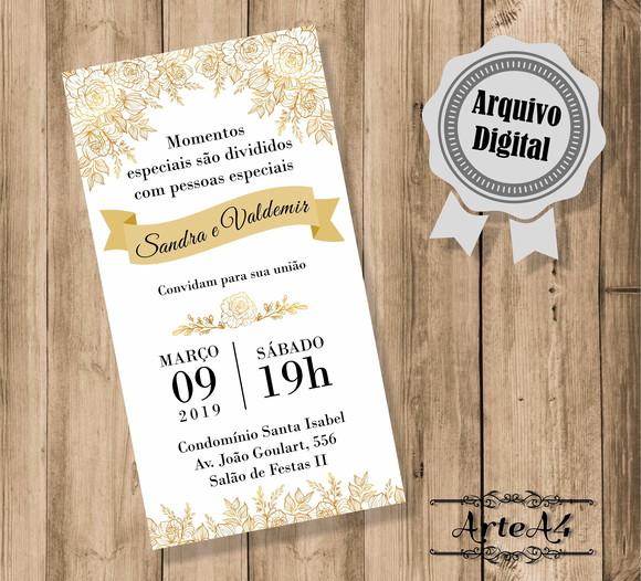 Convite de Casamento Digital