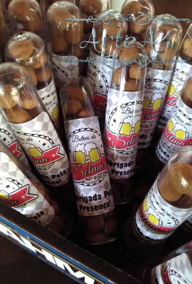 Adesivo p/ Lembrancinha Tubete Tema Boteco