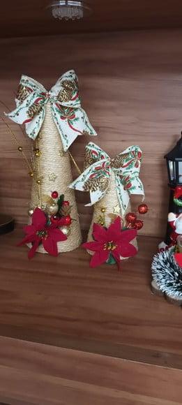 Árvore de Natal de Mesa Rústica