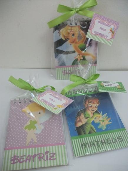 Bloquinhos Tinker Bell e Peter Pan