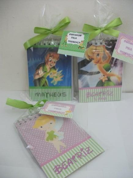 Bloquinhos Tinker Bell e Peter Pan