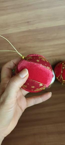 Bolas de Natal em Patchwork