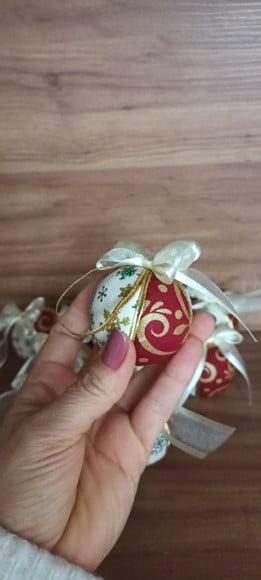 Bolas de Natal em Patchwork