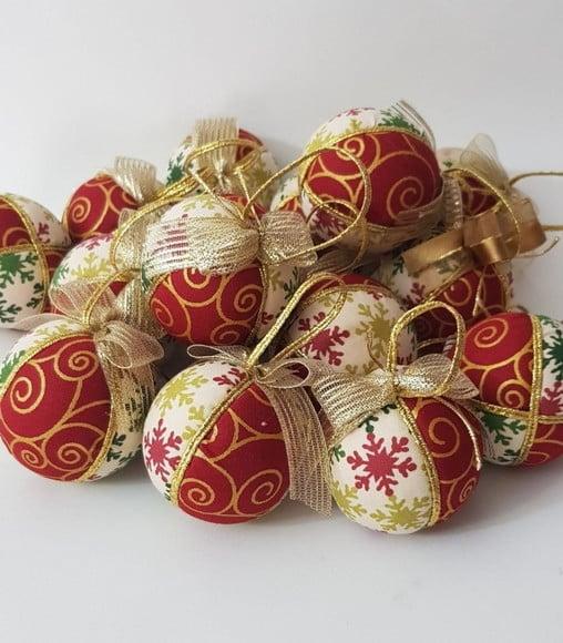 Bolas de Natal em Patchwork Kit 20