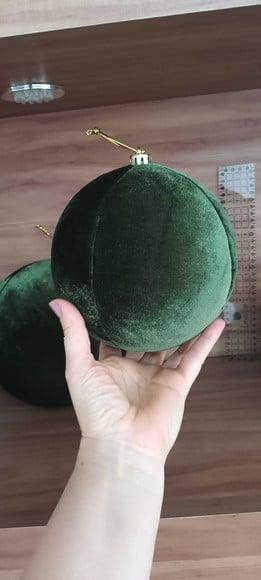 Bolas de Natal em Veludo Cristal