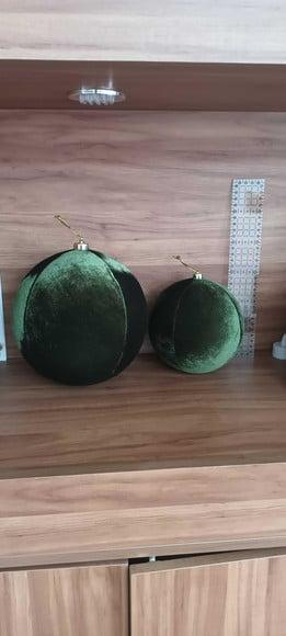 Bolas de Natal em Veludo Cristal