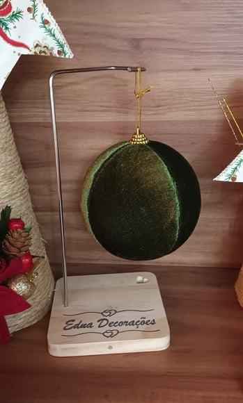 Bolas de Natal em Veludo Cristal