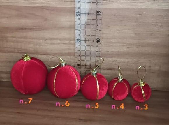 Bolas de Natal em Veludo Cristal