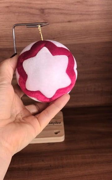 Bolas Natal em Veludo Cristal