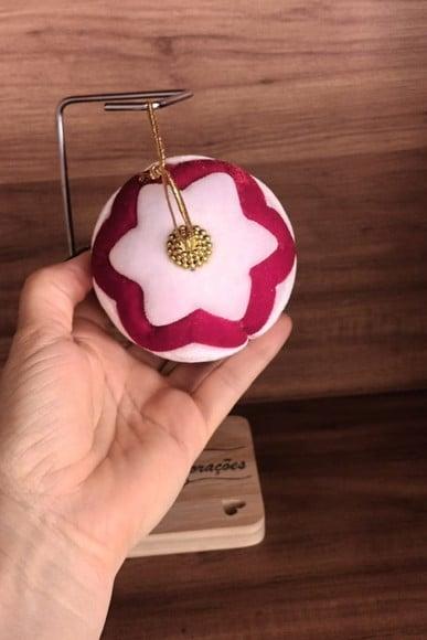 Bolas Natal em Veludo Cristal