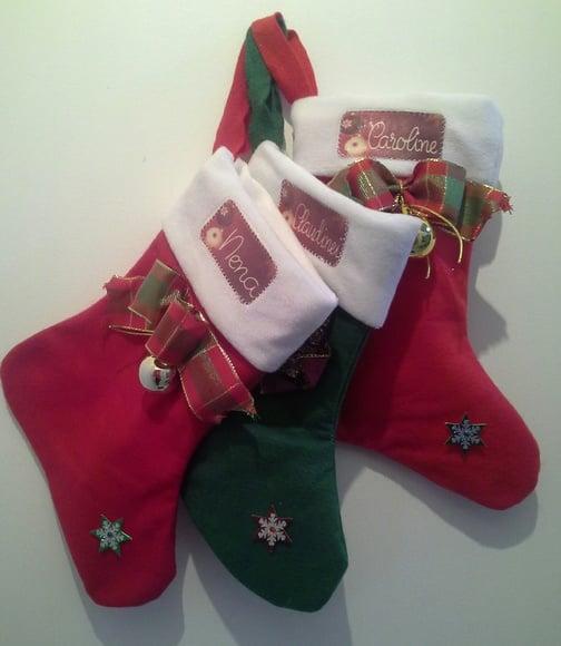 Botinhas de Natal para presentes